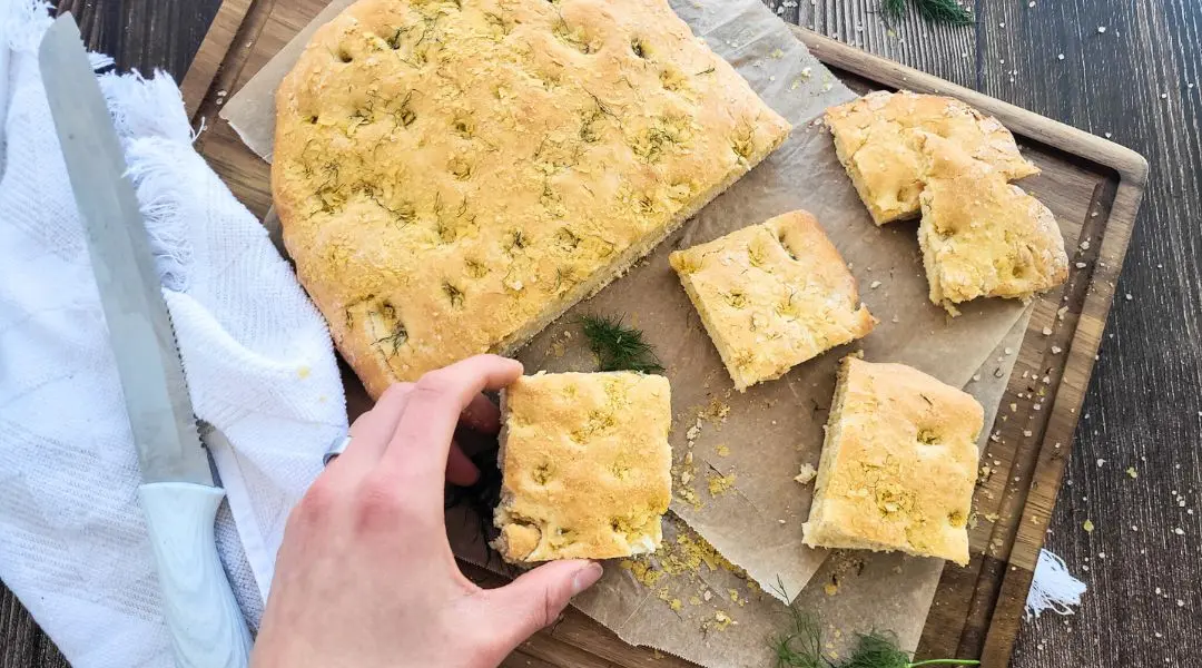 focaccia aux pois chiches et romarin