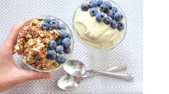 smoothie bol glacé bananes-arachides