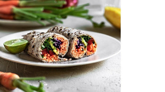 Le wrap au thon et au cari