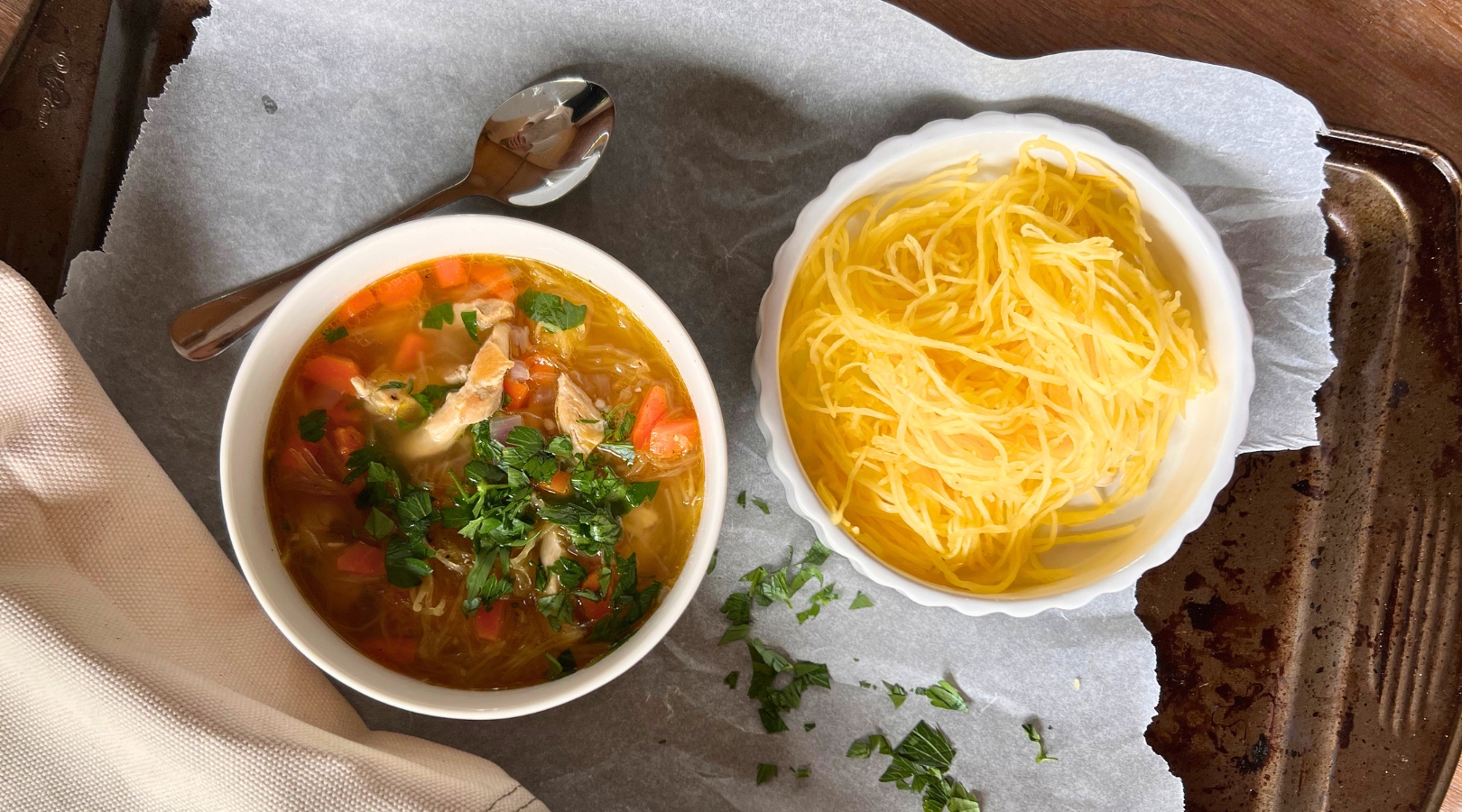 soupe courge poulet