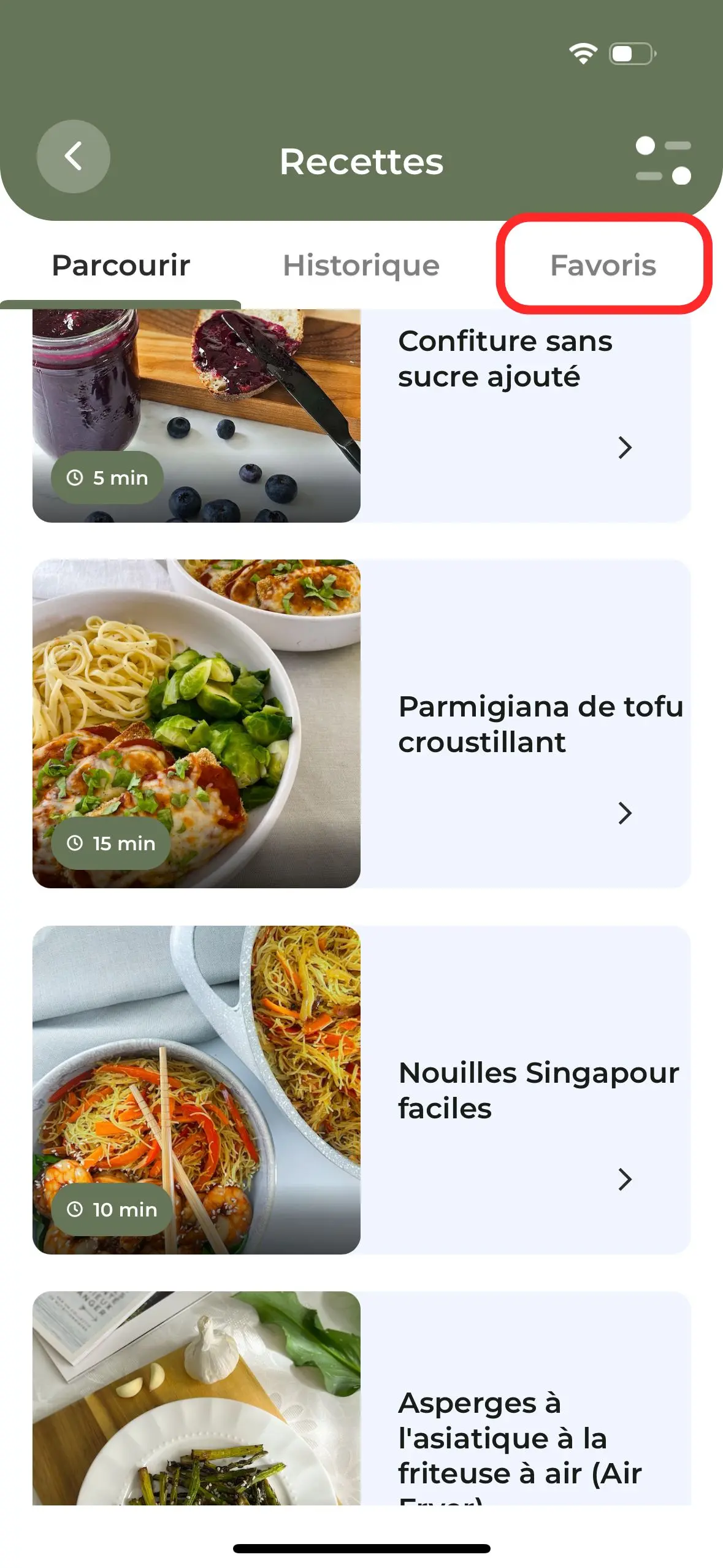 Comment enregistrer mon contenu Premium favori