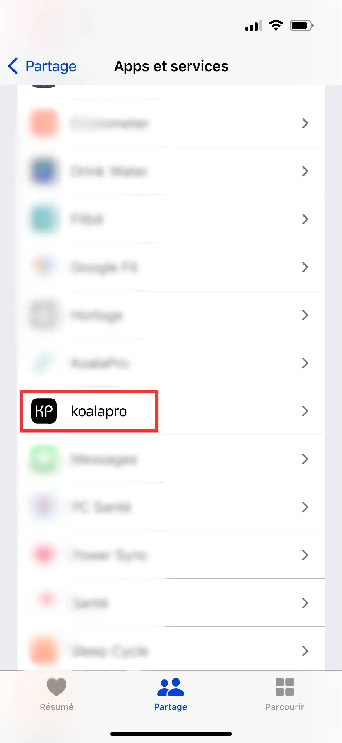 Comment synchroniser mes données de santé à mon compte KoalaPro ?