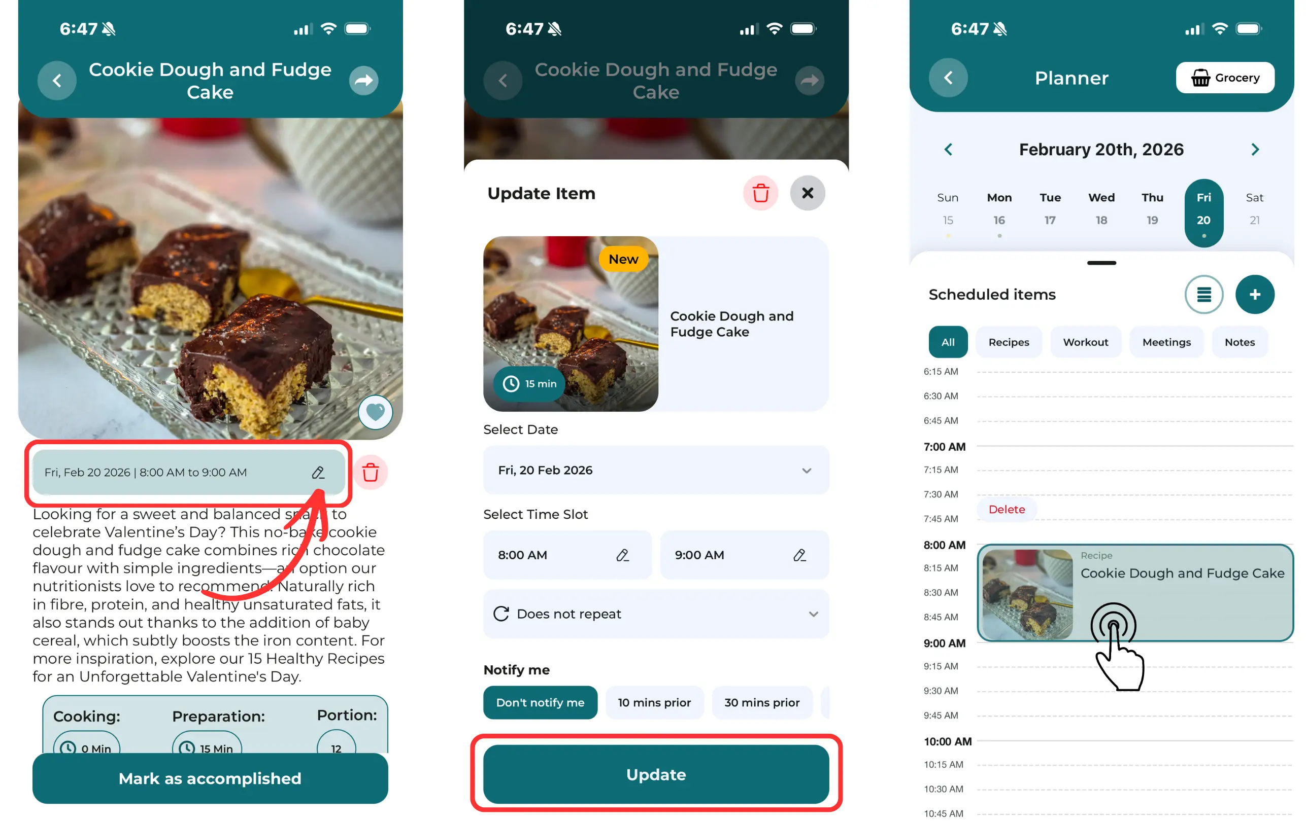 3.13 How do I edit an item in my Wellness Planner?