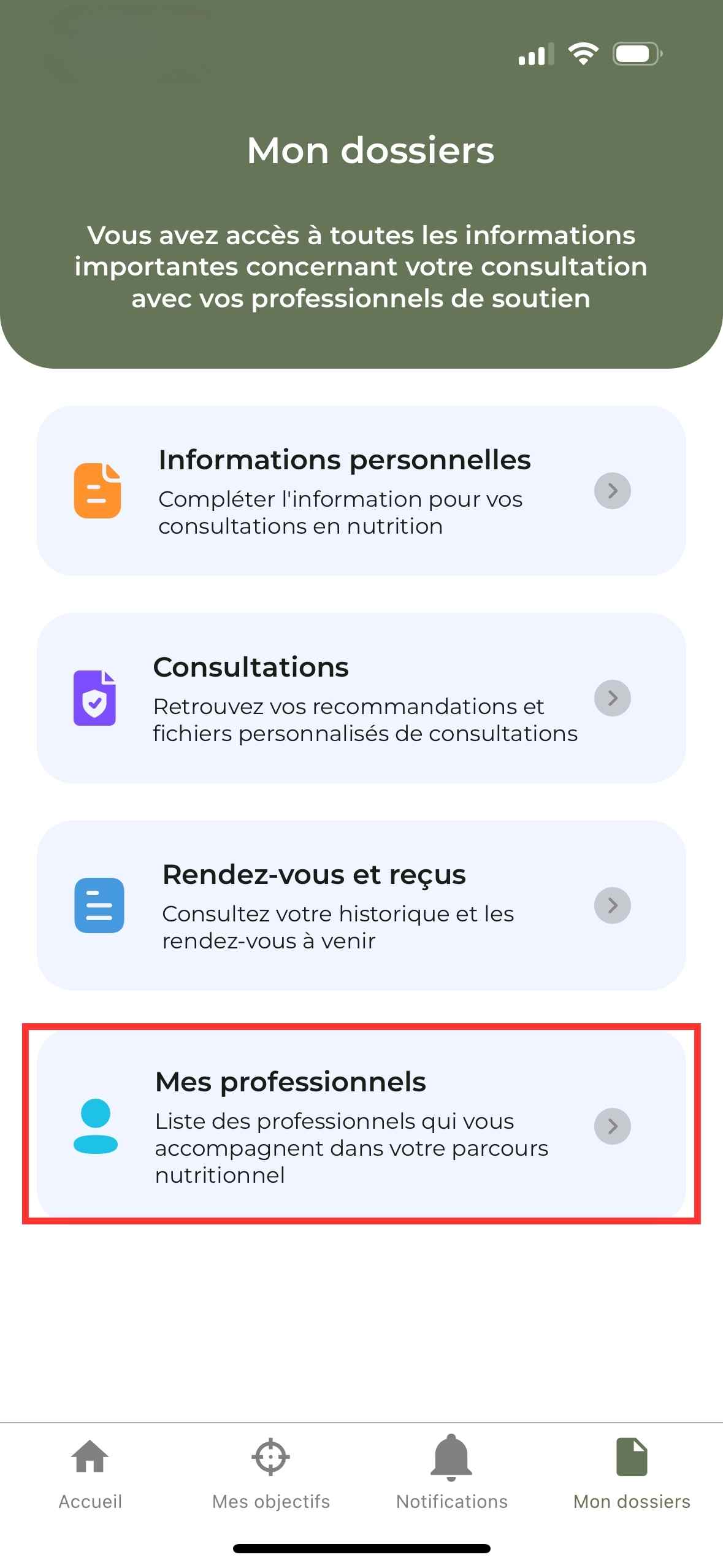Comment contacter ma nutritionniste ?