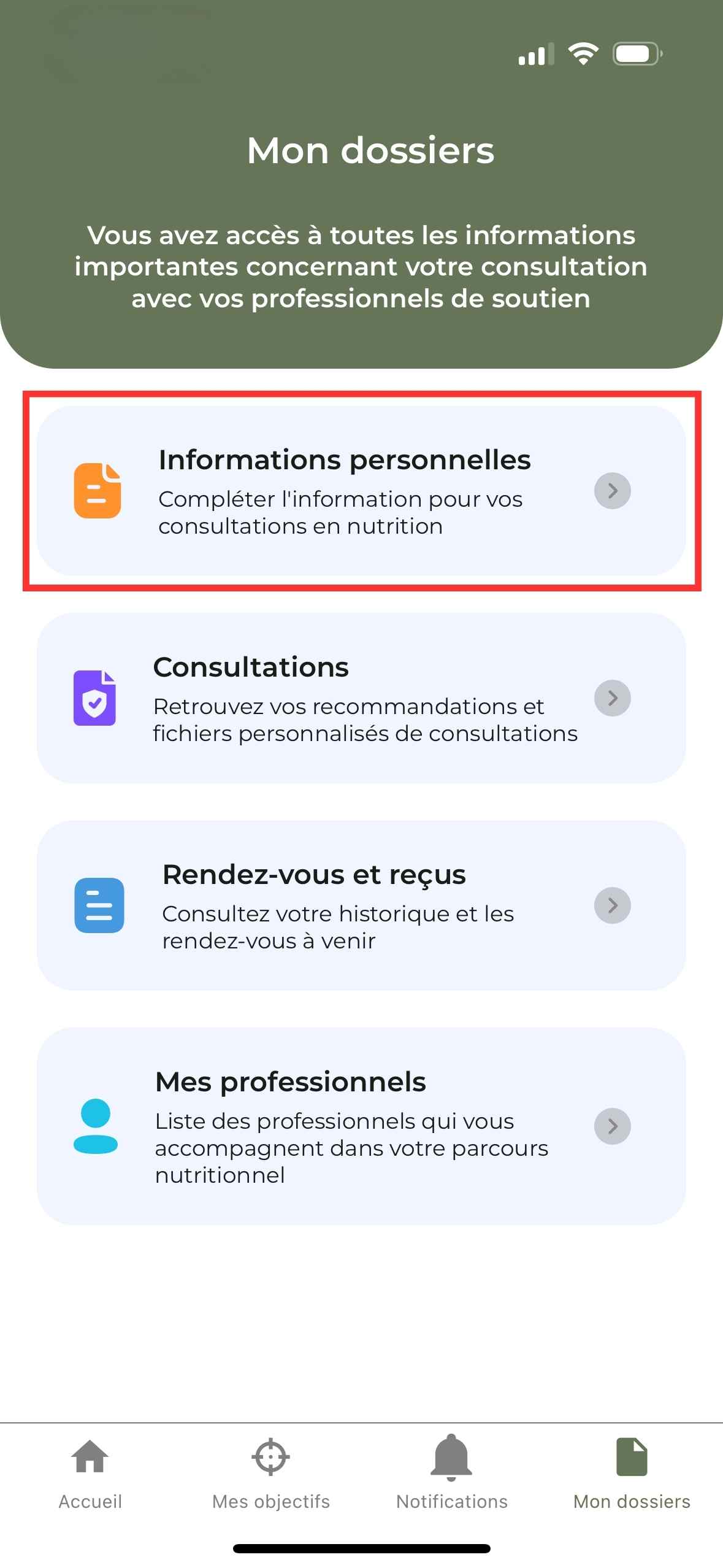 Remplir mon questionnaire pré-évaluation