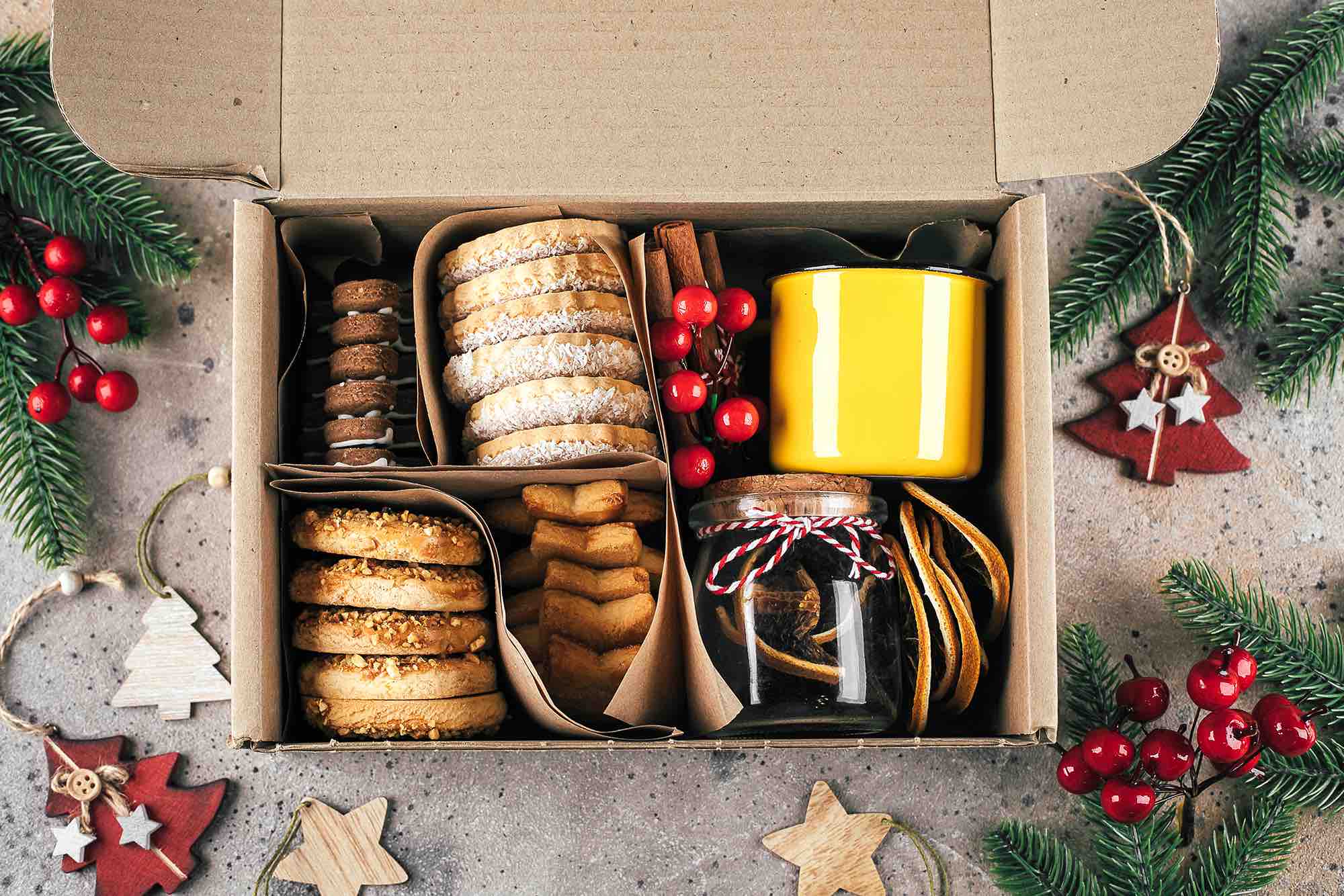 Boite cadeaux alimentaires gourmands - Gourmet Food Gift Box