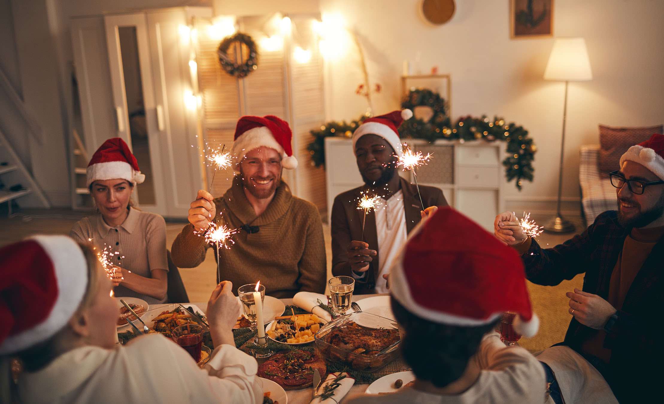 Amis souper nouvel an - New year friends dinner