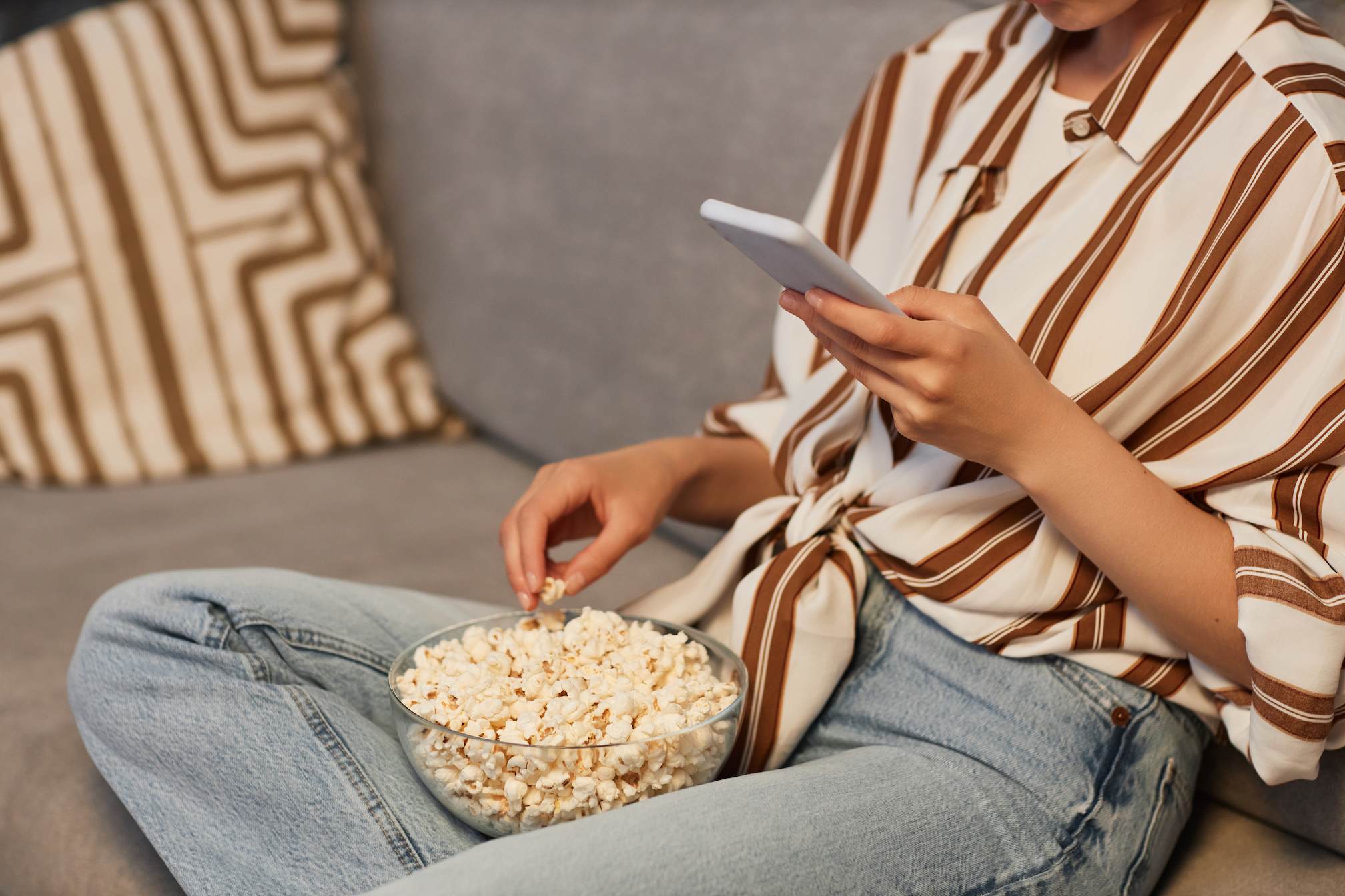 manger du popcorn
