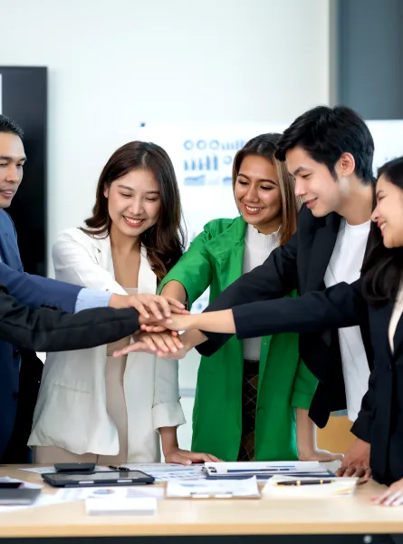 groupe de professionnels collaborateurs