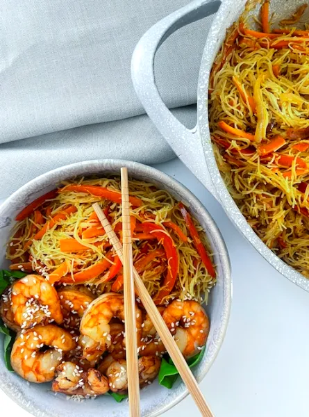 Nouilles Singapour Noodle ÉquipeNutrition TeamNutrition