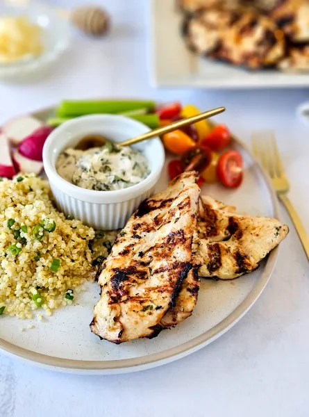 Poulet grillé à la coriandre et au gingembre Cilantro and Ginger Grilled Chicken