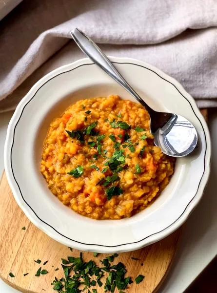 Soupe végétarienne facile aux pois cassés ÉquipeNutrition TeamNutrition Easy Vegetarian Split Pea Soup