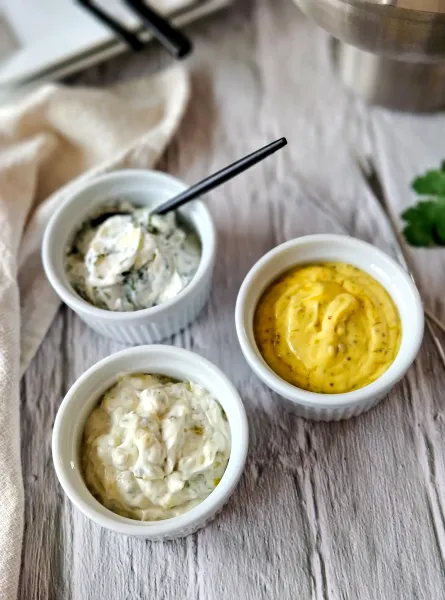 Trio de sauce pour la fondue Fondue Sauce Trio